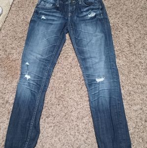 Vigoss boyfriend rolled up distressed skinny